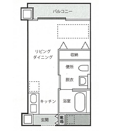 居室Aタイプ間取り
