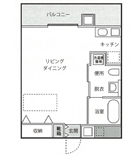 居室Bタイプ間取り