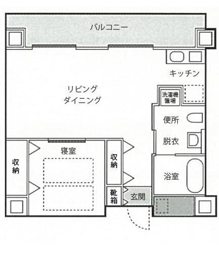 居室Bタイプ間取り